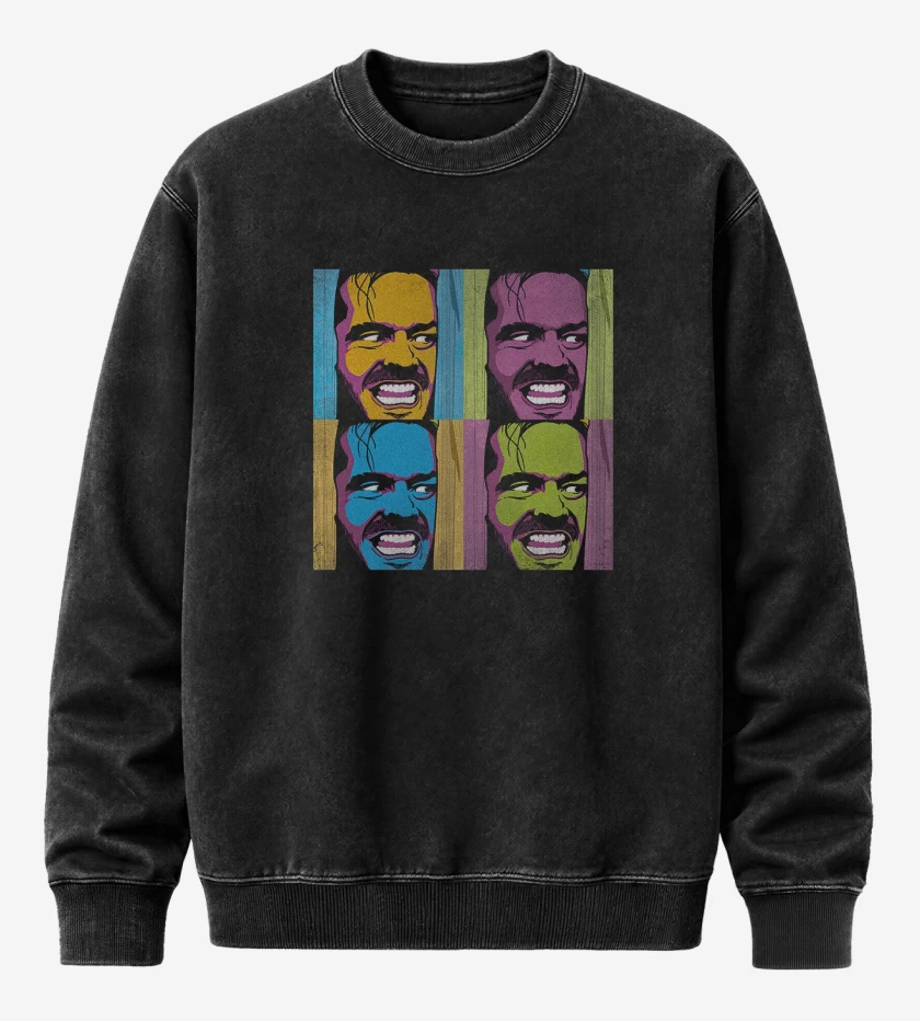 Poleron Polo Acid Wash Negro de Johnny Johnny Johnny Johnny