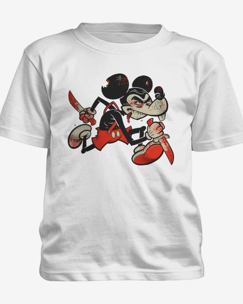Polera de niño Blanco de Murder Mouse 