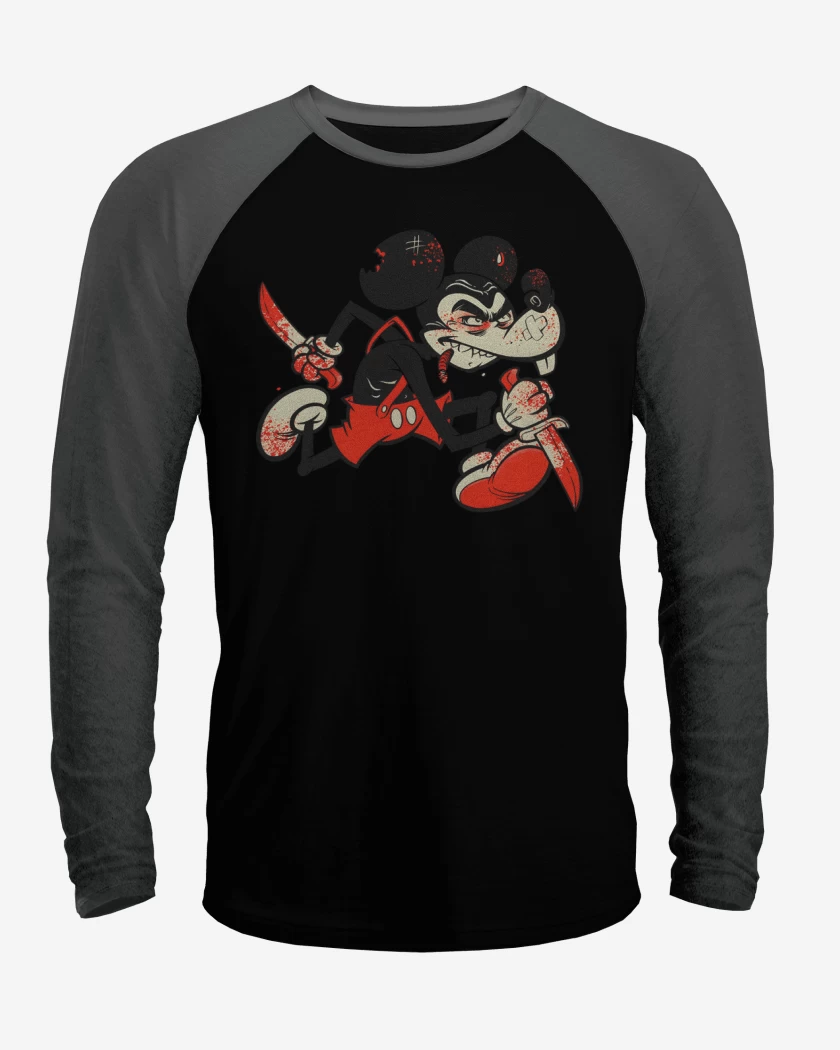 Polera Raglan Murder Mouse 