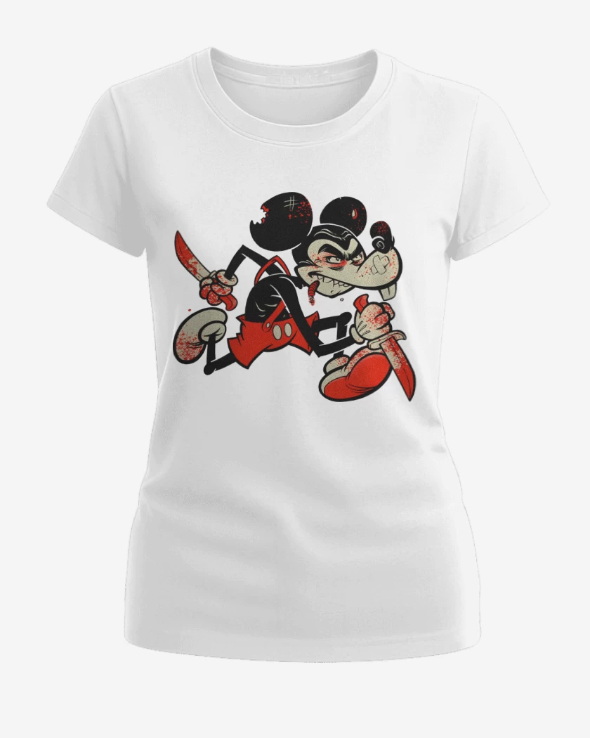 Polera de Mujer Blanco de Murder Mouse 