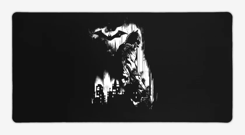 Mouse pad Gamer Negro de Ocaso del Murciélago