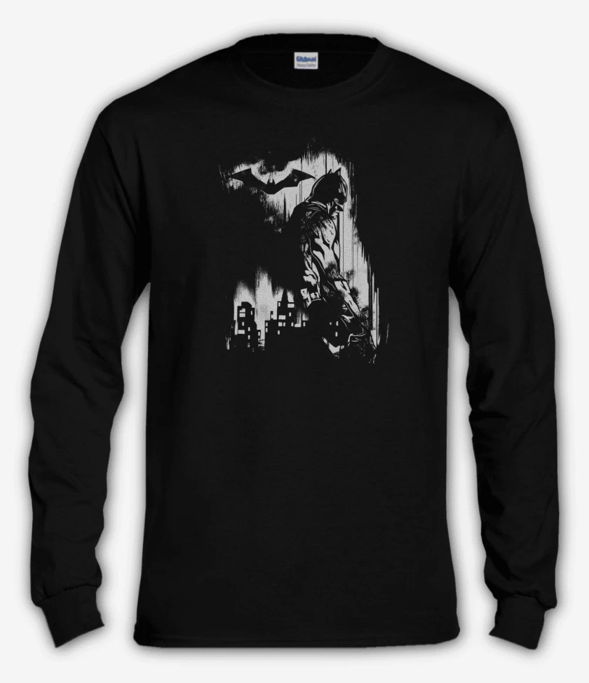 Polera manga larga Negro de Ocaso del Murciélago
