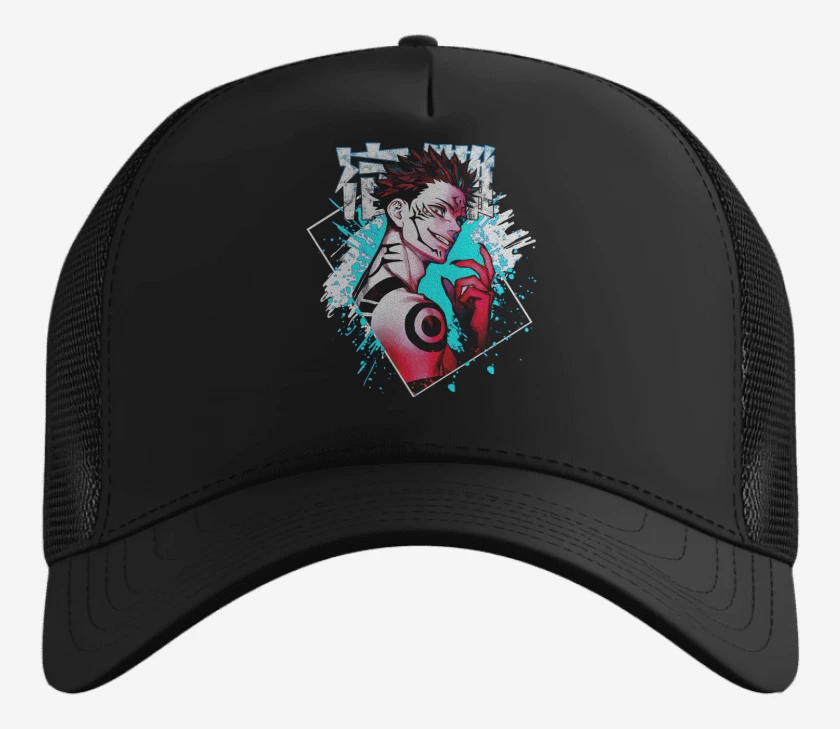 Gorro Negro de Maldición Sukuna
