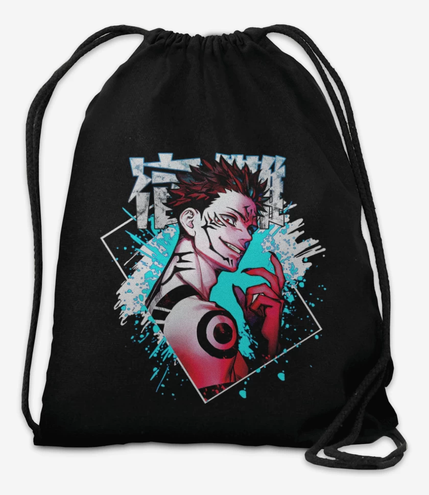 Mochila Negro de Maldición Sukuna
