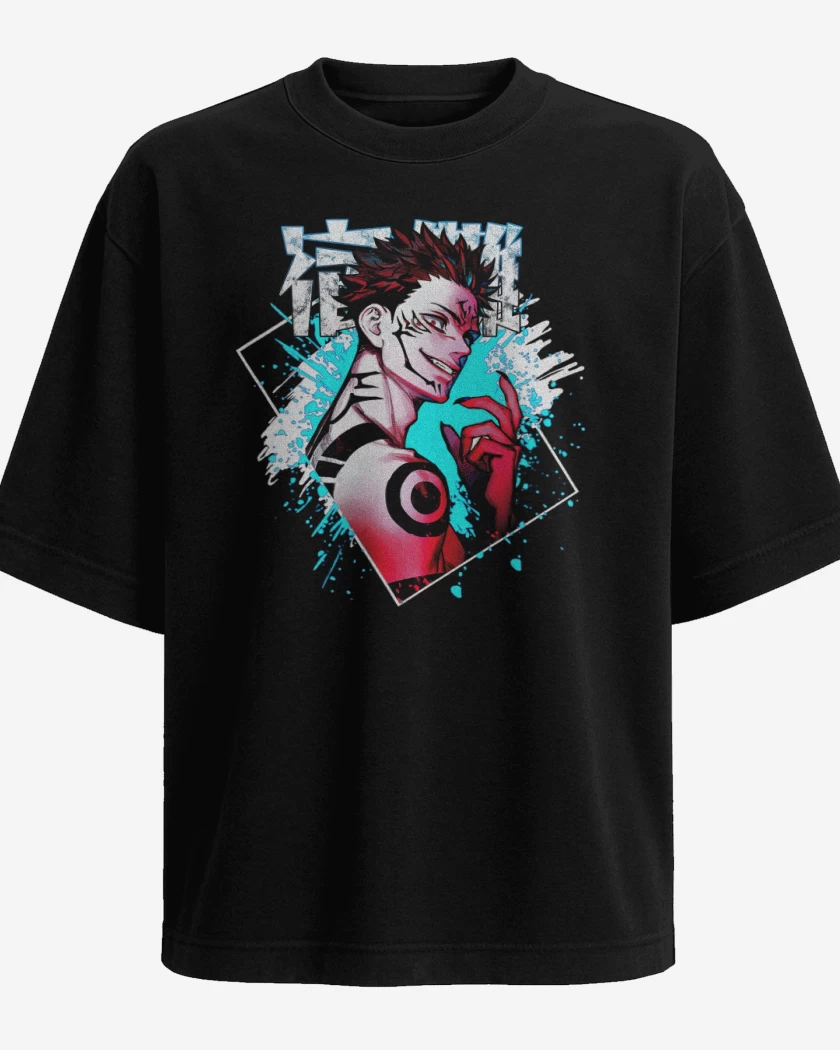 Polera Oversize Maldición Sukuna