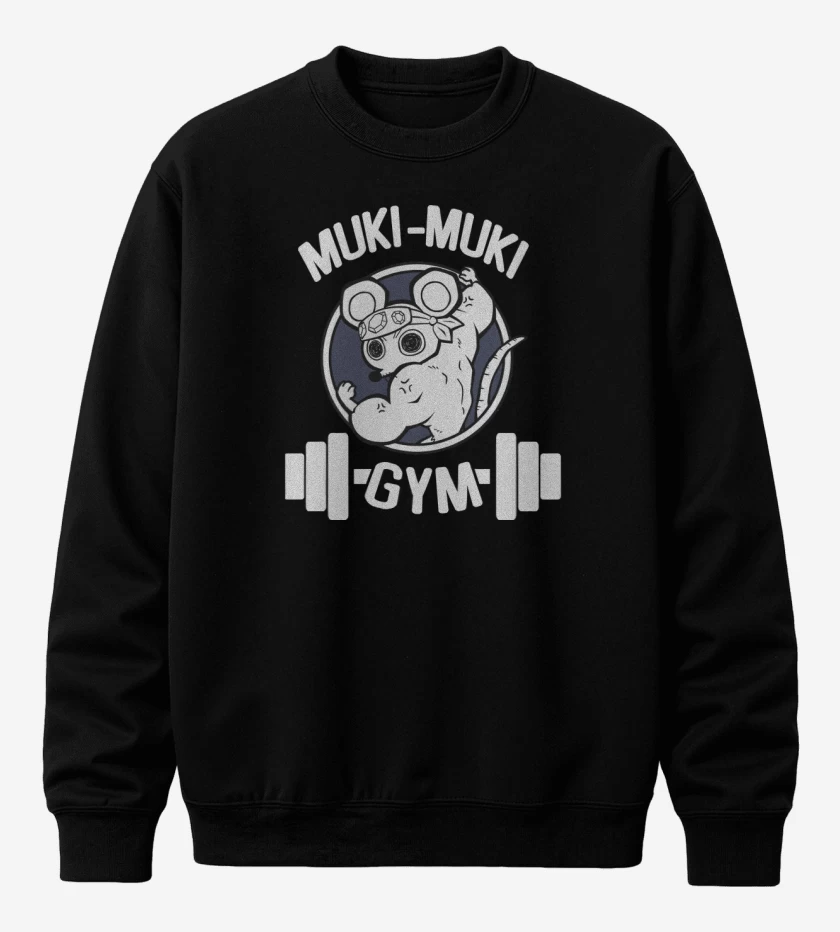 Poleron polo Negro de Muki-Muki GYM