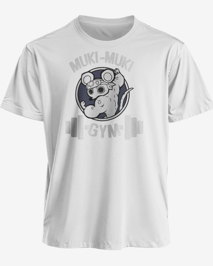 Polera premium Blanco de Muki-Muki GYM