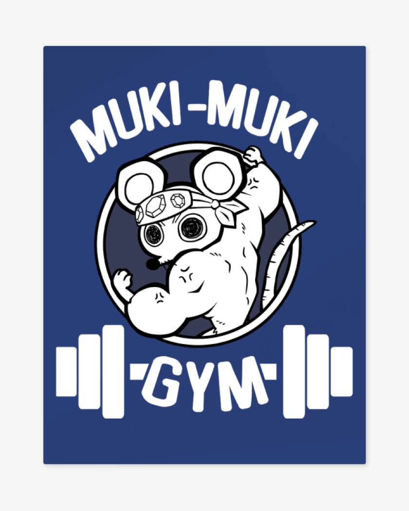 Print metalico Azul Rey de Muki-Muki GYM