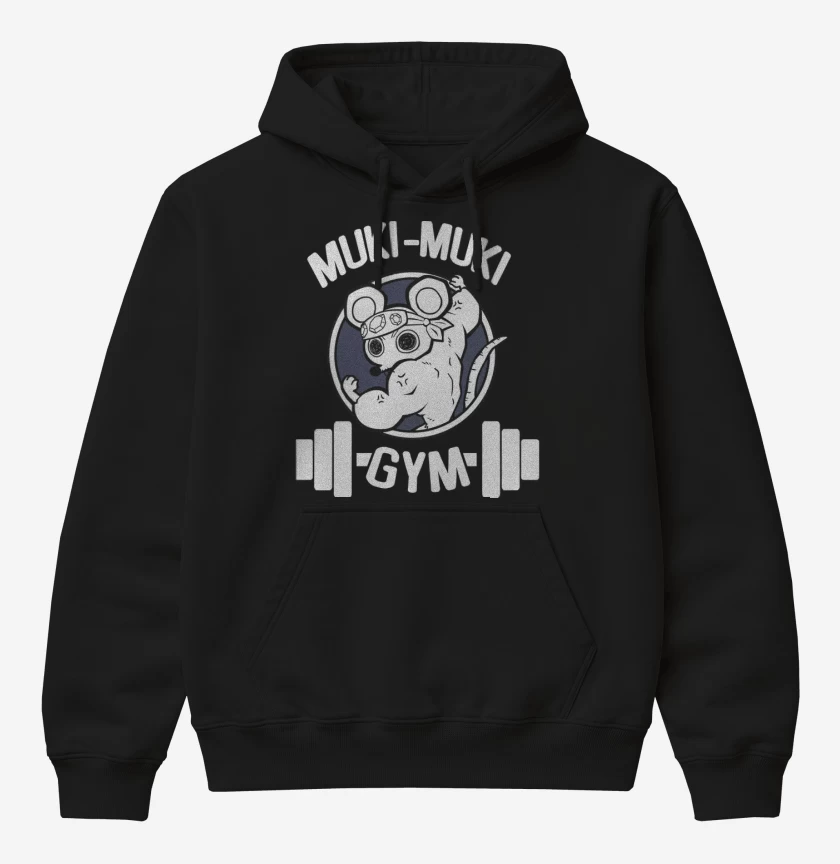 Poleron Canguro básico Negro de Muki-Muki GYM
