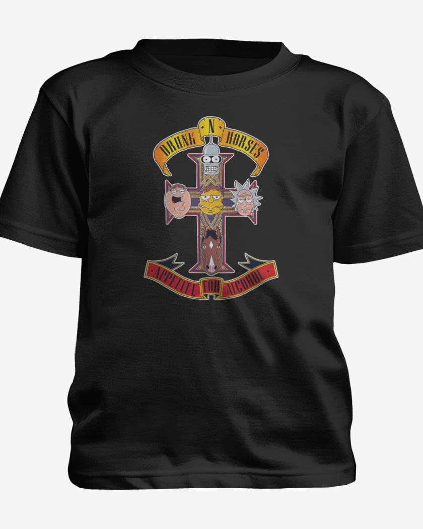 Polera de niño Negro de Drunk & Horses
