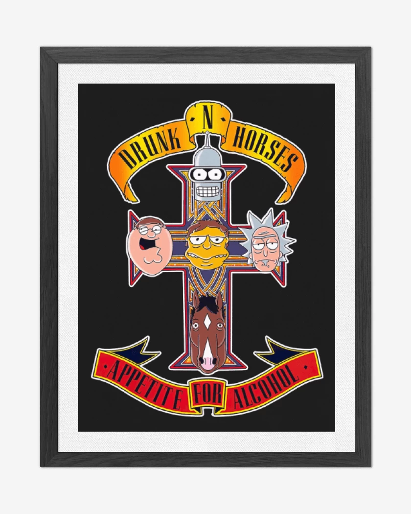 Cuadro decorativo Drunk & Horses