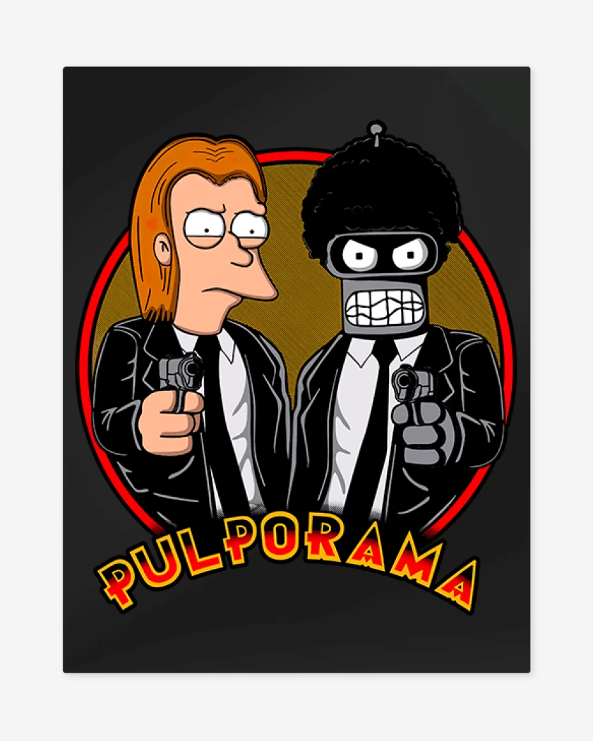 Print metalico Negro de Pulporama