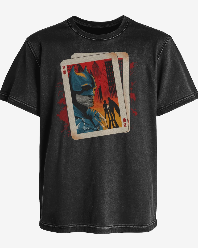 Polera desgastada As de Batman