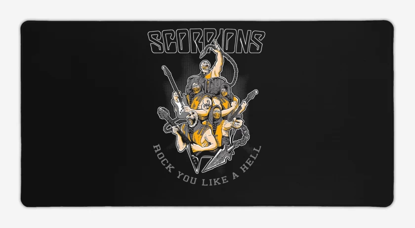Mouse pad Gamer Negro de Scorpions