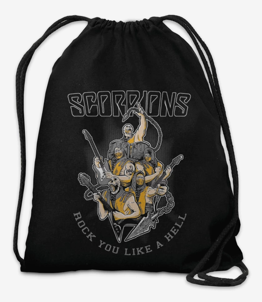 Mochila Negro de Scorpions