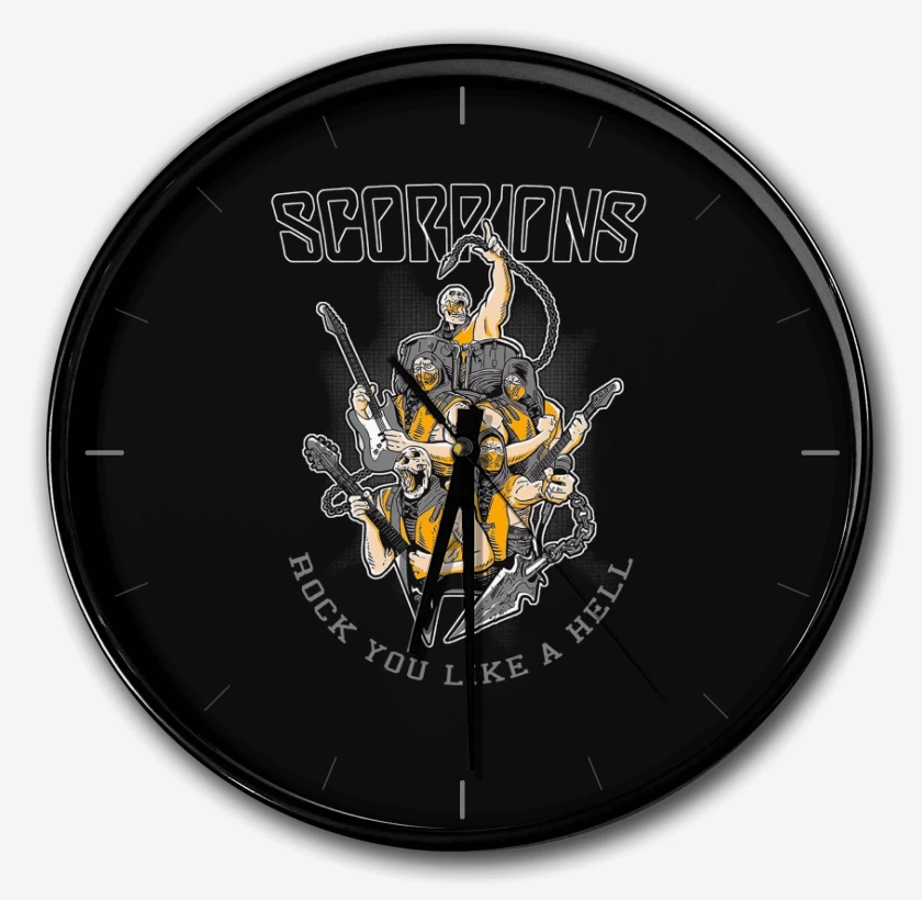 Reloj Negro de Scorpions