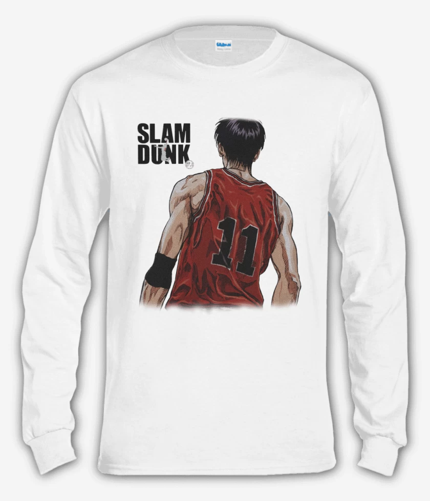 Polera manga larga Blanco de Rukawa