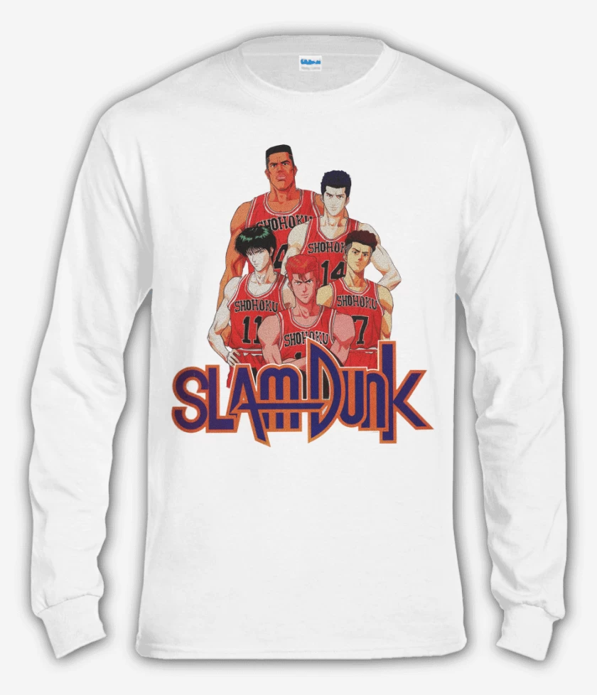 Polera manga larga Blanco de Shohoku team