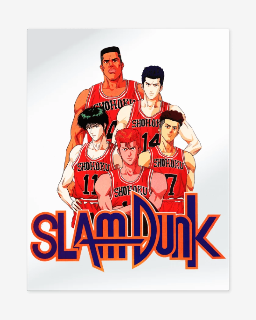 Print metalico Blanco de Shohoku team