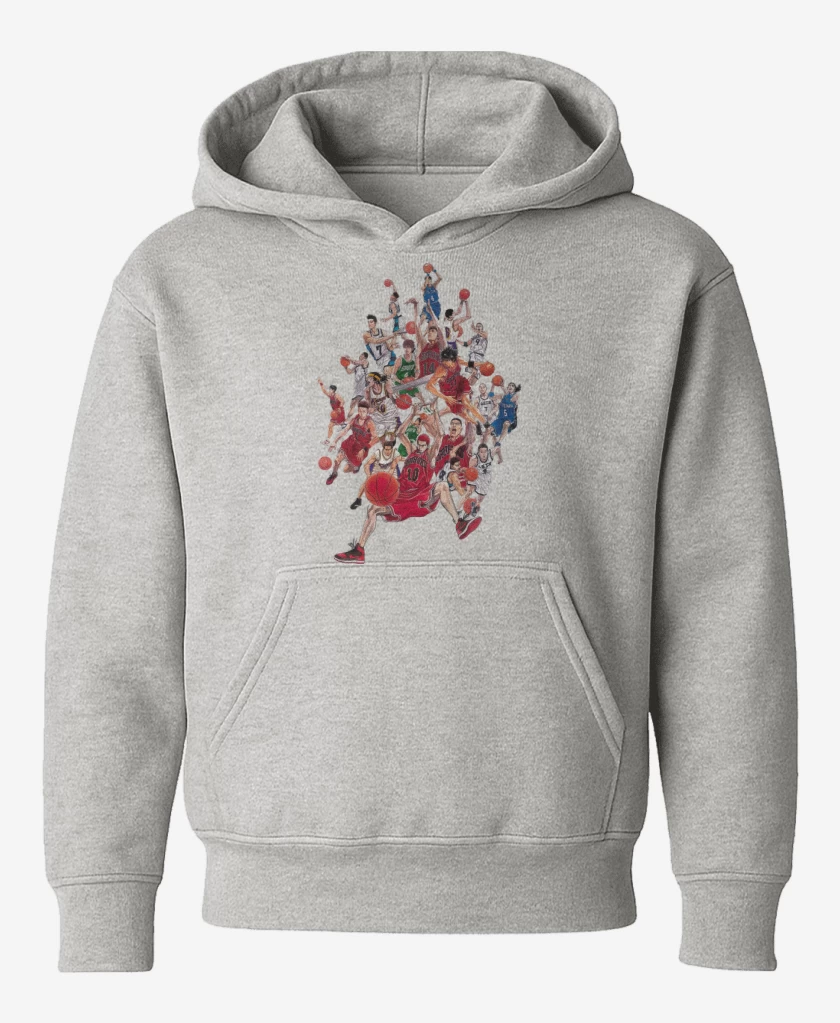 Poleron de niño Gris Melange de Slam dunk 3
