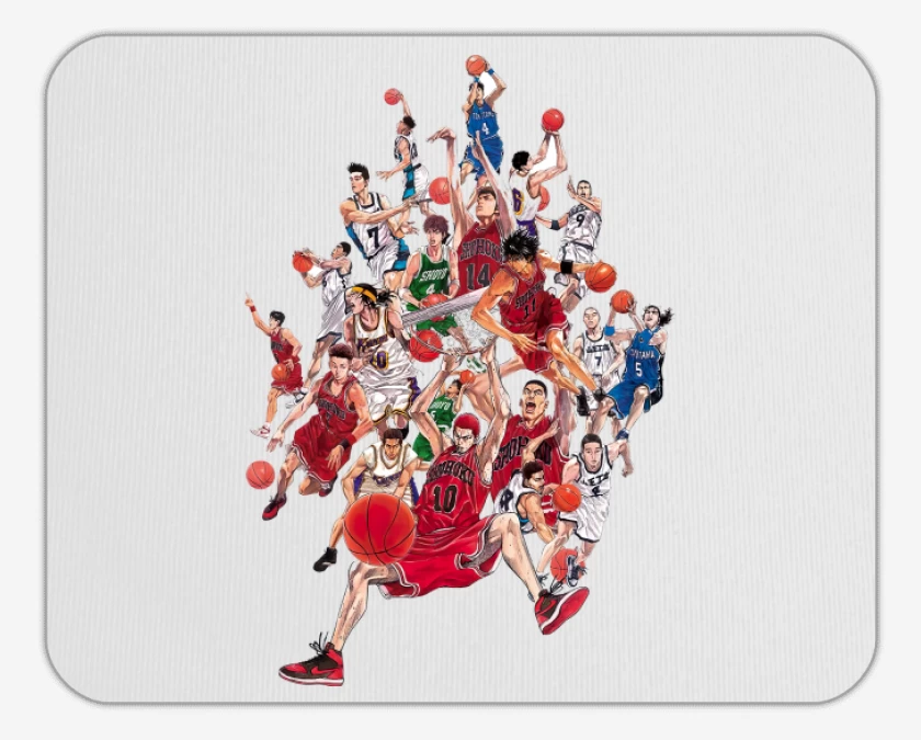 Mousepad Blanco de Slam dunk 3