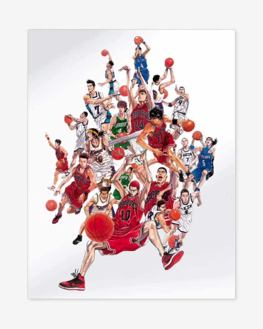 Print metalico Blanco de Slam dunk 3