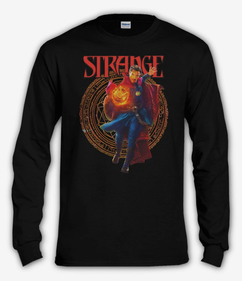 Polera manga larga Negro de Strange