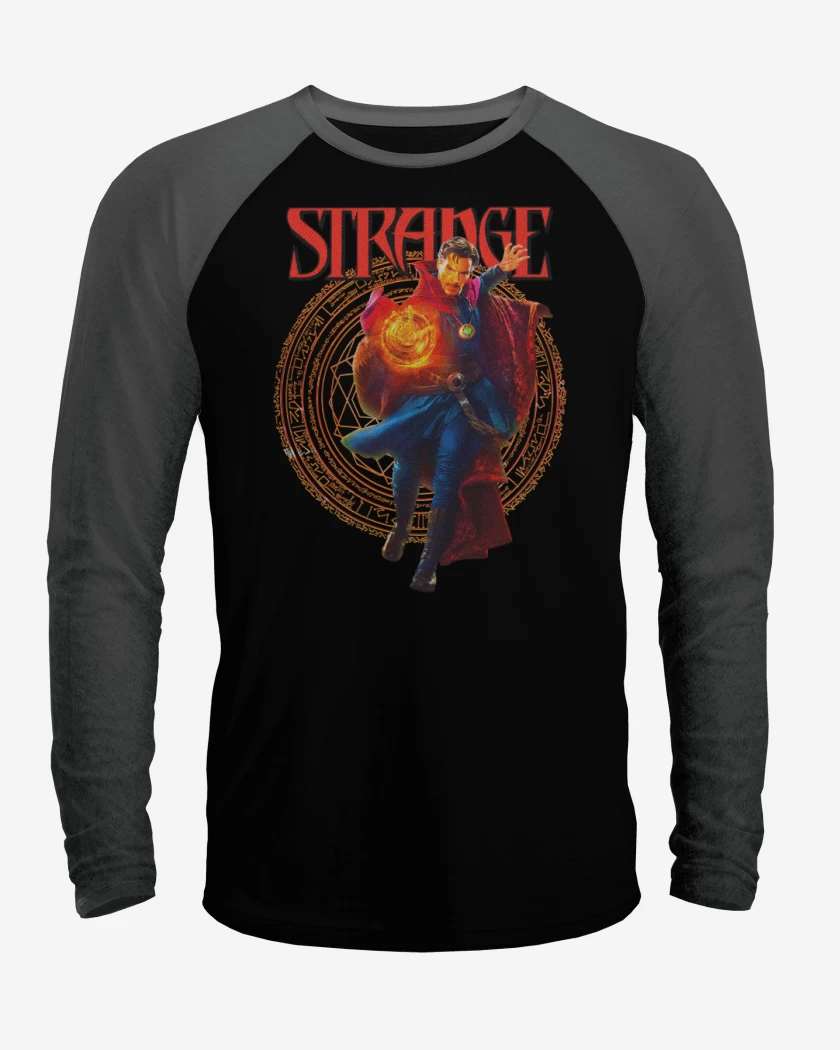 Polera Raglan Negro / Negro Heather de Strange