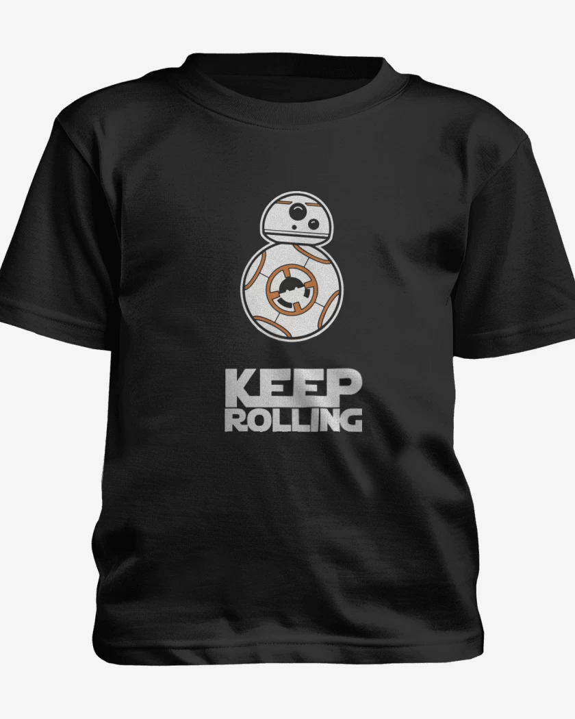 Polera de niño Negro de Keep Rolling
