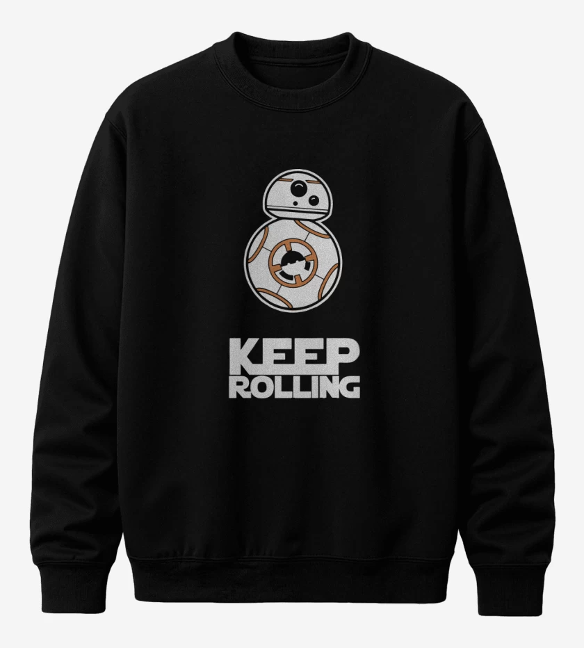 Poleron polo Negro de Keep Rolling