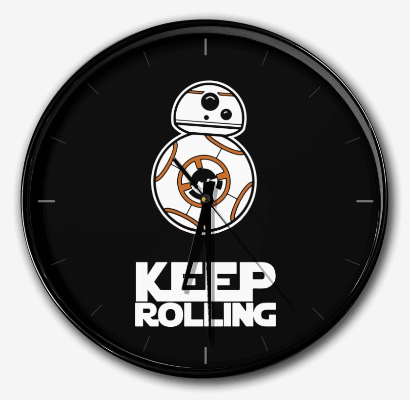 Reloj Negro de Keep Rolling