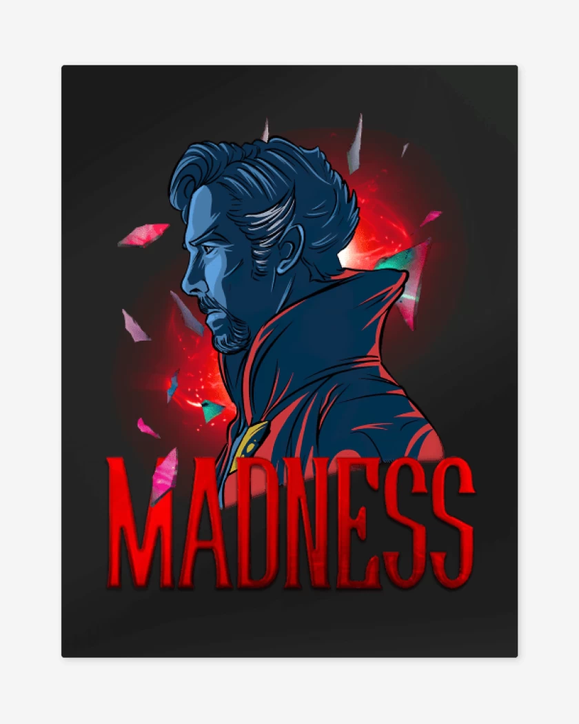 Print metalico Negro de Madness