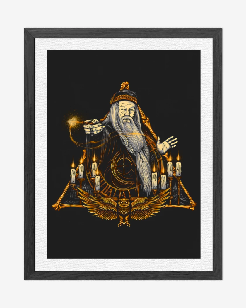 Cuadro decorativo Negro de Albus Dumbledore
