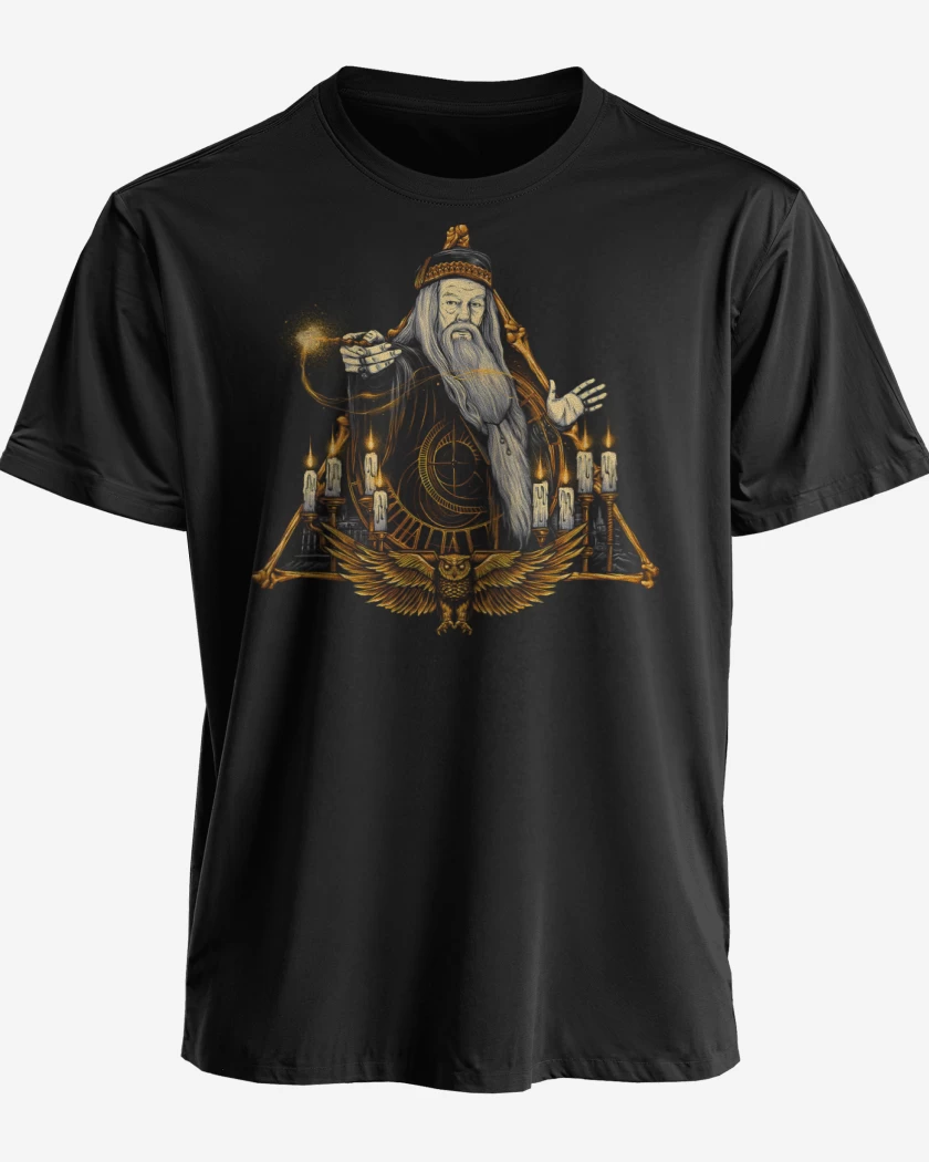 Polera premium Negro de Albus Dumbledore