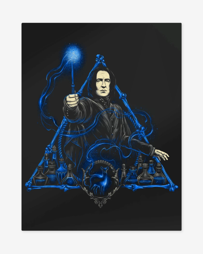 Print metalico Negro de Severus Snape