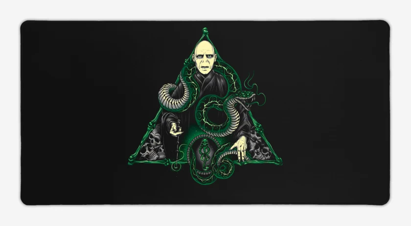Mouse pad Gamer Negro de Lord Voldemort
