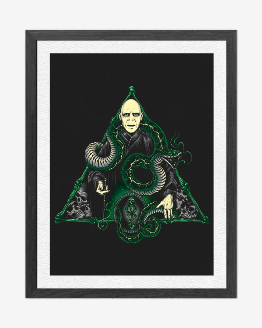 Cuadro decorativo Negro de Lord Voldemort