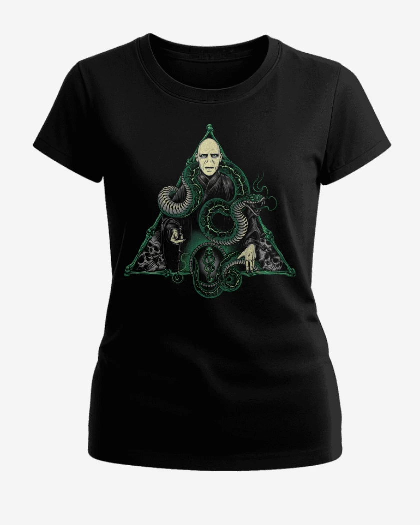 Polera de Mujer Negro de Lord Voldemort