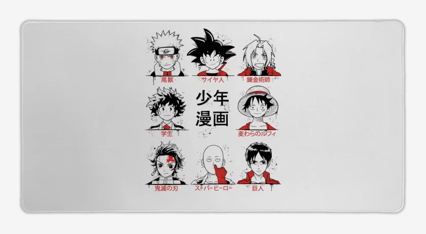 Mouse pad Gamer Blanco de Shonen