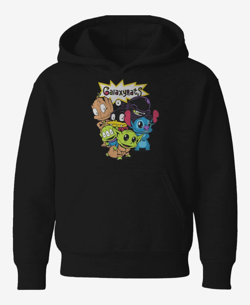 Poleron de niño Negro de Galaxyrats