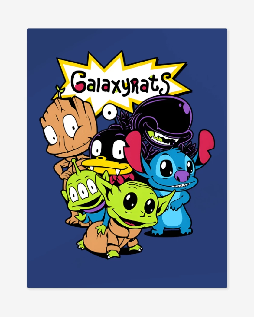 Print metalico Azul Rey de Galaxyrats
