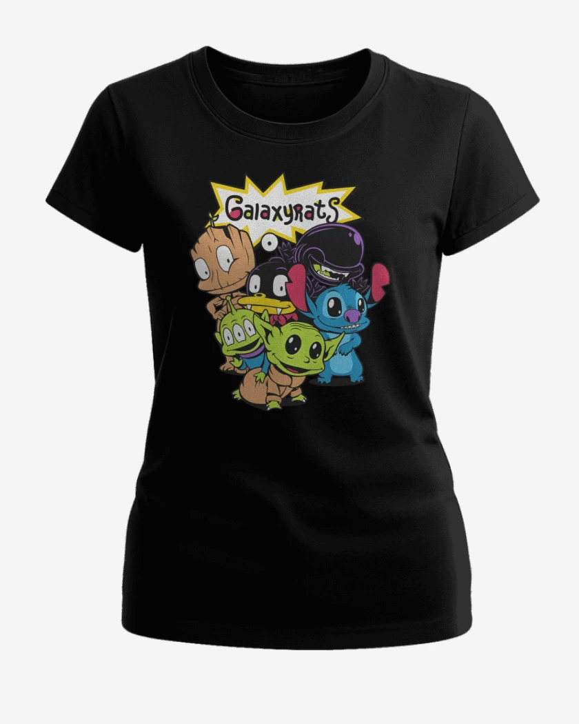 Polera de Mujer Negro de Galaxyrats