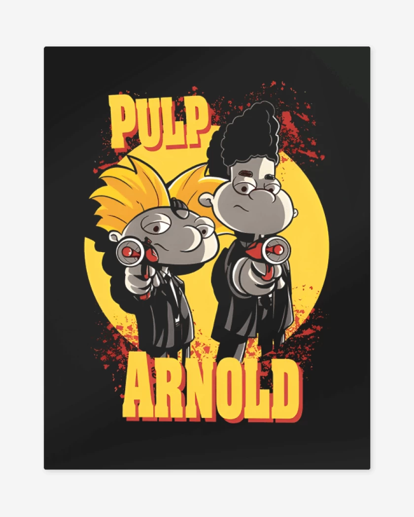 Print metalico Negro de Pulp Arnold
