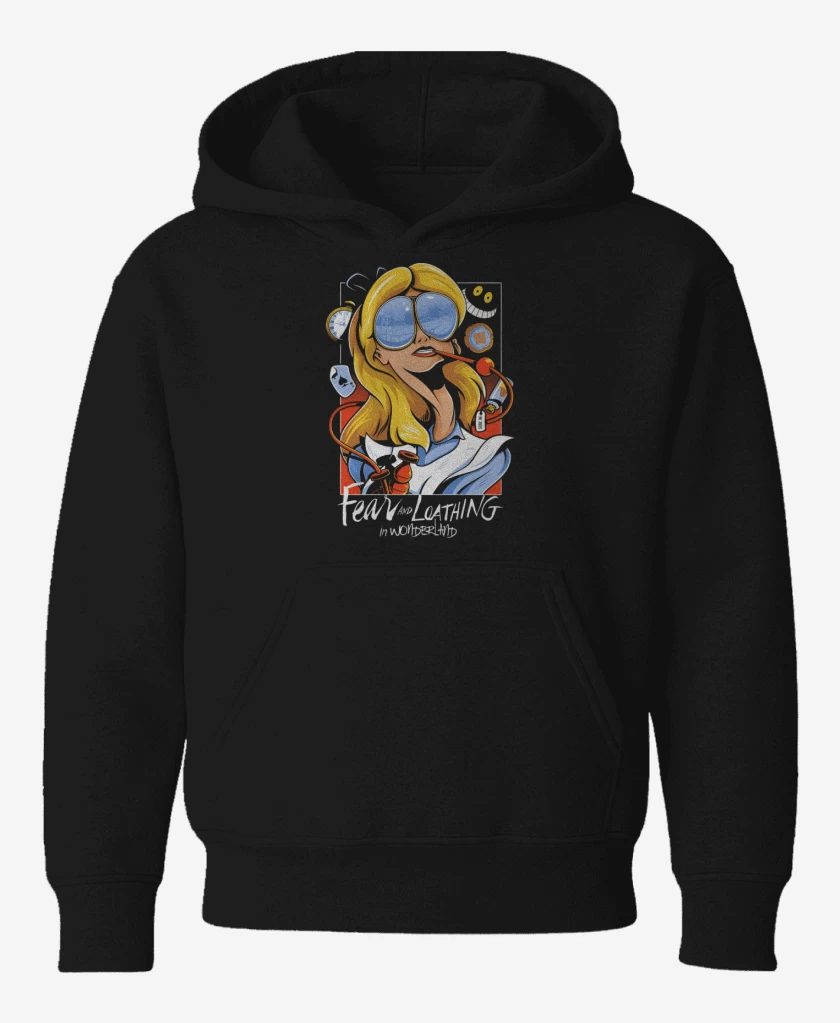 Poleron de niño Negro de Fear And Loathing in Wonderland 