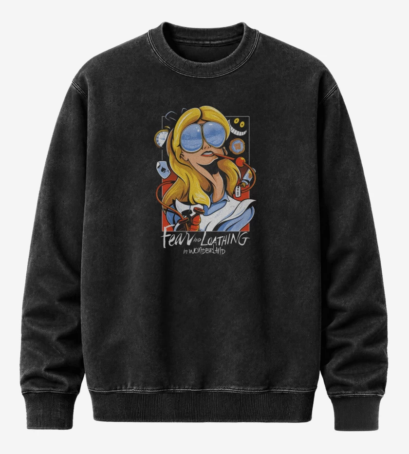 Poleron Polo Acid Wash Fear And Loathing in Wonderland 