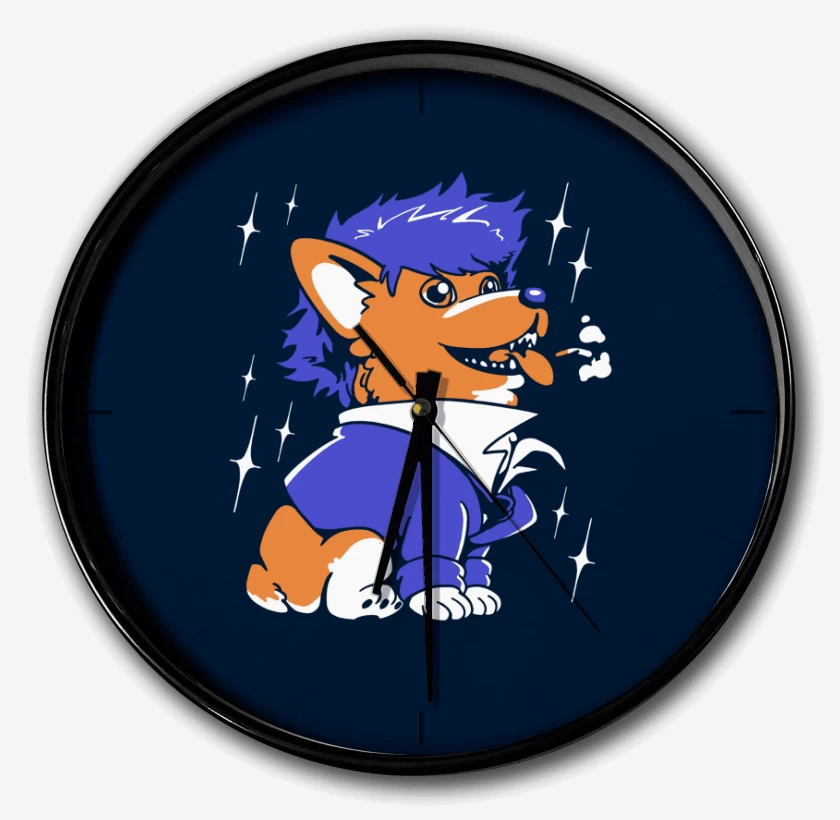Reloj Azul Marino de Space Corgiboy