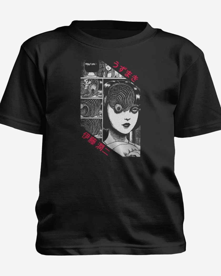 Polera de niño Negro de Uzumaki 