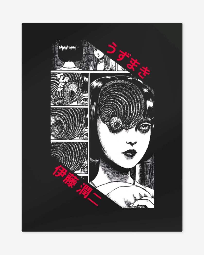 Print metalico Negro de Uzumaki 