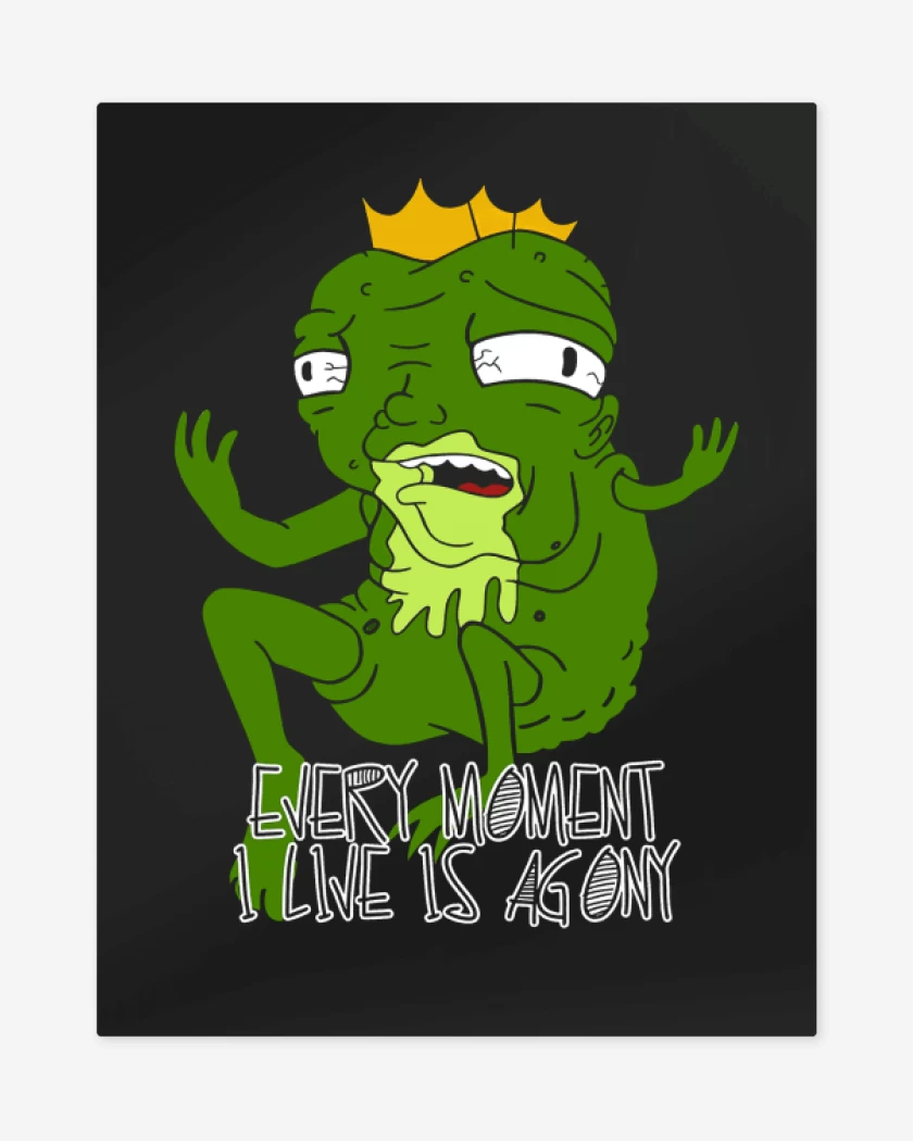Print metalico Negro de Every Moment I Live is Agony