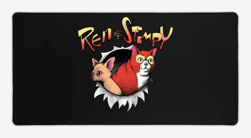Mouse pad Gamer Negro de Original Ren & Stimpy